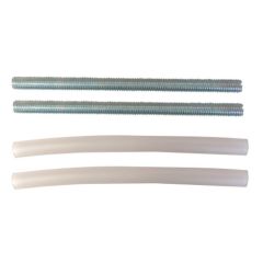 Jeu de tiges filetées Ø12 mm x L 300 mm pour cuvette suspendue ou lavabo - Regiplast