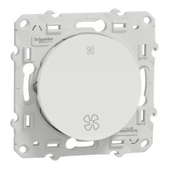 Bouton-poussoir double VMC Odace - blanc RAL 9003 brillant - Schneider Electric