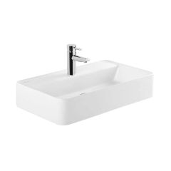 Vasque suspendue SANLIFE 60x35cm - Avec percement - Blanc - Sanindusa