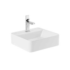 Vasque suspendue SANLIFE 40x40cm - Avec percement - Blanc - Sanindusa