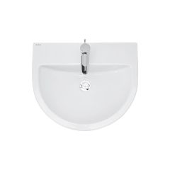 Lavabo 56 UrbY avec fixation Blanc sans colonne - Sanindusa