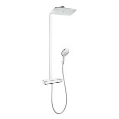 HANSGROHE Showerpipe Raindance Select E 360 - Blanc/Chrome