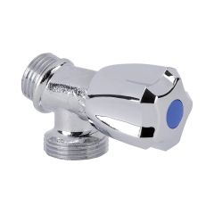 Robinet machine à laver - Mâle 1/2" (15/21) - Mâle 3/4" (20/27) - laiton chromée - Sferaco