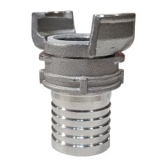 Raccord symétrique Guillemin aluminium type pompier annelé à verrou DN32 Ø35 - Sferaco