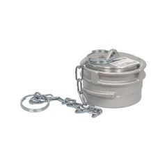 Raccord symétrique aluminium bouchon à verrou avec chaînette, DN50 - SFERACO