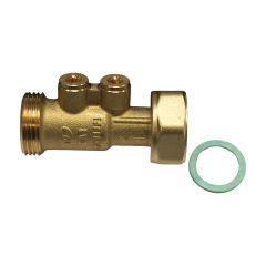 Clapet antipollution NF ACS femelle mâle court laiton 3/4'' (20/27) - Longueur 58 mm - Sferaco