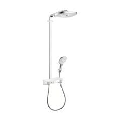 HANSGROHE-Showerpipe Raindance Select ShowerTablet E 300 3jets - Blanc/Chrome