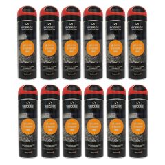 Lot de 12 Bombes à tracer chantiers TP Fluo S MARK - Rouge 500ml