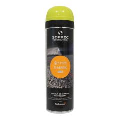Bombe à tracer chantiers TP Fluo S MARK - Jaune 500ml