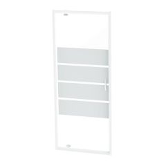 Paroi porte pivotante ERIS 2 - profilés blancs - L 90 x H 190 cm - ONDEE By Ayor