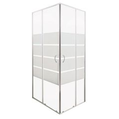 Paroi accès d'angle ERIS 2 volets coulissants, L 90 x H 190 cm - ONDEE By Ayor