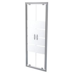 Paroi porte battantes ERIS 2 - profilés chromés - L 70 x H 190 cm - ONDEE By Ayor