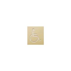 Pochoir de marquage au sol réutilisable semi rigide (PVC 1mm) - PMR 25x30cm