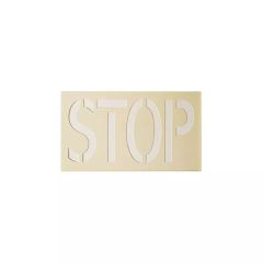 Pochoir de marquage au sol réutilisable semi rigide (PVC 1mm) - Stop - 40x80 cm