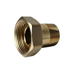 Raccord laiton 2 pièces à porter plate femelle écrou libre 1-1/4" (33/42) - Mâle 1" (26/34) - Thermador