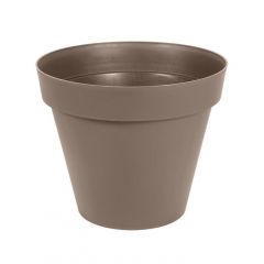 Pot de fleur Toscane Ø80 x 66 cm rond - 170L - Taupe