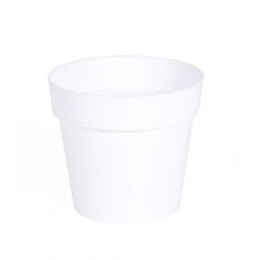 Pot de fleur Toscane Ø 15 x 13,6 cm rond - 1,6L Blanc