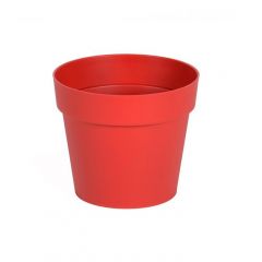 Pot de fleur Toscane Ø13x11,7 cm rond - 1,1L - Rouge rubis