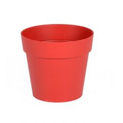 Pot de fleur Toscane Ø15 x 13,6 cm rond - 1,6 litres - rouge rubis - EDA