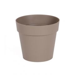 Pot de fleur Toscane Ø 15 x 13,6 cm rond - 1,6L Taupe