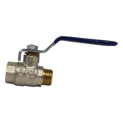 Vanne à sphère PN30 ACS Poignée Plate bleue Mâle/Femelle 3/8"(12x17)