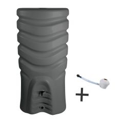 Récupérateur d'eau 550L RECUP'O avec kit collecteur inclus - 79 x 56 x 164 cm - Gris anthracite - EDA