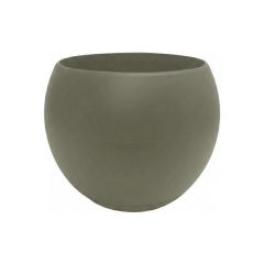 Coupe LUNE avec soucoupe clipsée - Dim. 24 x 24 x 18 cm - Volume 6,5 L - Kaki - EDA