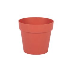 Pot de fleur Toscane Ø15 x 13,6 cm rond - 1,6 Litres - Orange Terre Battue - EDA