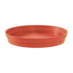 Soucoupe TOSCANE Ø40,5 pour pot de fleur Ø60 - Orange Terre Battue - EDA