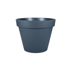 Pot de fleur Toscane Ø 20 x 17 cm - 3 L - Bleu Jean - EDA