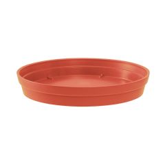 Soucoupe Ø18,5 cm pour pot de fleur Toscane Ø25 cm - Orange Terre Battue - EDA