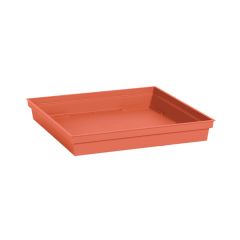 Soucoupe 40 x 40 x 5,9 cm pour pot de fleur carré Toscane - Orange Terre Battue - EDA