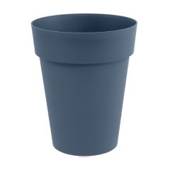 Vase mi-haut Toscane Ø44x53cm rond 50L - Bleu Jean - EDA