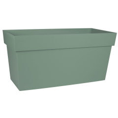Jardinière muret TOSCANE Vert Laurier - 74 L - Dim. 79 x 35 x 39 cm - EDA