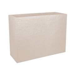 Jardinière muret LOFT L VOLCANIA double paroi décor pierre - 78,5 x 29,5 x 60 cm - 46 L - Beige calcaire - EDA