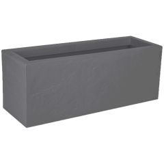 Balconnière VOLCANIA UP décor pierre - 59 x 19,5 x 22,8 cm - 25 L - Gris galet - EDA