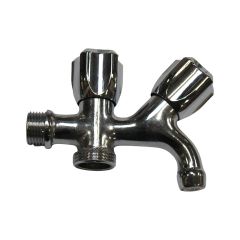 Robinet Machine à Laver+Puisage en ligne Mâle 1/2" - Mâle 3/4"
