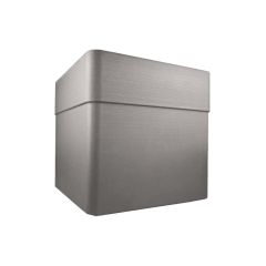 Bac carré CAREL - 40 cm avec roulettes - Dim. 39 x 39 x 39 cm - Volume 26 L - Taupe - EDA