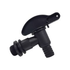 Robinet gros debit joint plat noir 1
