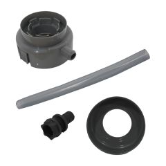 Kit raccord chéneau pour récupérateur d'eau Gris Ø70-80-100 et carré 75 mm
