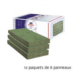 12 paquets de 6 panneaux Laine de verre PNU32 NU - Panneau 4.86 m² - 101 mm - R 3.15 - Soit 58.32 m² - Ursa