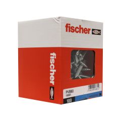 100 pattes à vis bois 7x150 - 7 x 60 mm - Fischer