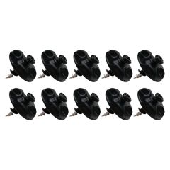 Lot de 10 Fixations déco vis Placo Noir - L'Attachante