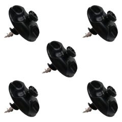 Lot de 5 Fixations déco vis Placo Noir - L'Attachante