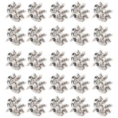 Lot de 25 Fixations crochet vis Placo Longueur 16 mm Alu - L'Attachante