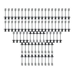 75 Suspentes simples EASYTOP pour laine 240-280 - ZIFORT
