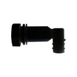 Raccord coude Ø20/27 noir pour récupérateur d'eau
