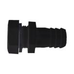 Raccord droit Ø20/27 noir pour récupérateur d'eau