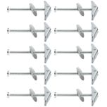 Boîte de 10 tiges filetées de suspension à ressort avec 2 écrous, rondelles et tiges filetées Ø5 - Longueur cheville 100 mm - Ram