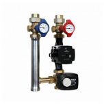 Module hydraulique FLOWBOX HKM 8180 compact pré-monté avec circulateur Grundfos UPM3A/7 et vanne 3 voies motorisée - Watts